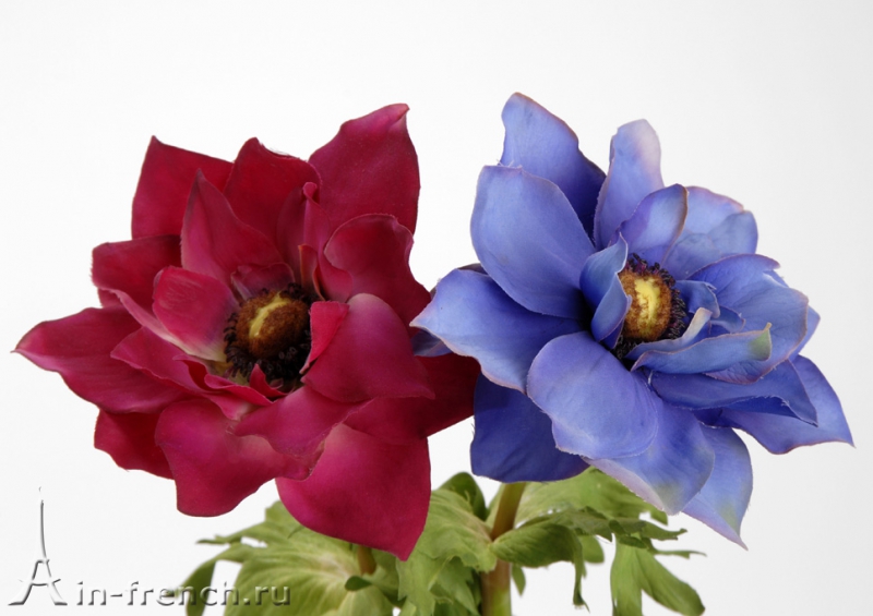 Цветы ручной работы Анемона / 2 расцветки Agathe в стиле Прованс за 700 руб.