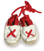 Одежда - туфли-лапти с красными шнурками, Poupee 4