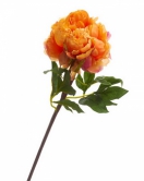 Искусственный цветок Пион оранжевый