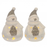 Фигурка декоративная "Снеговик с подсветкой"